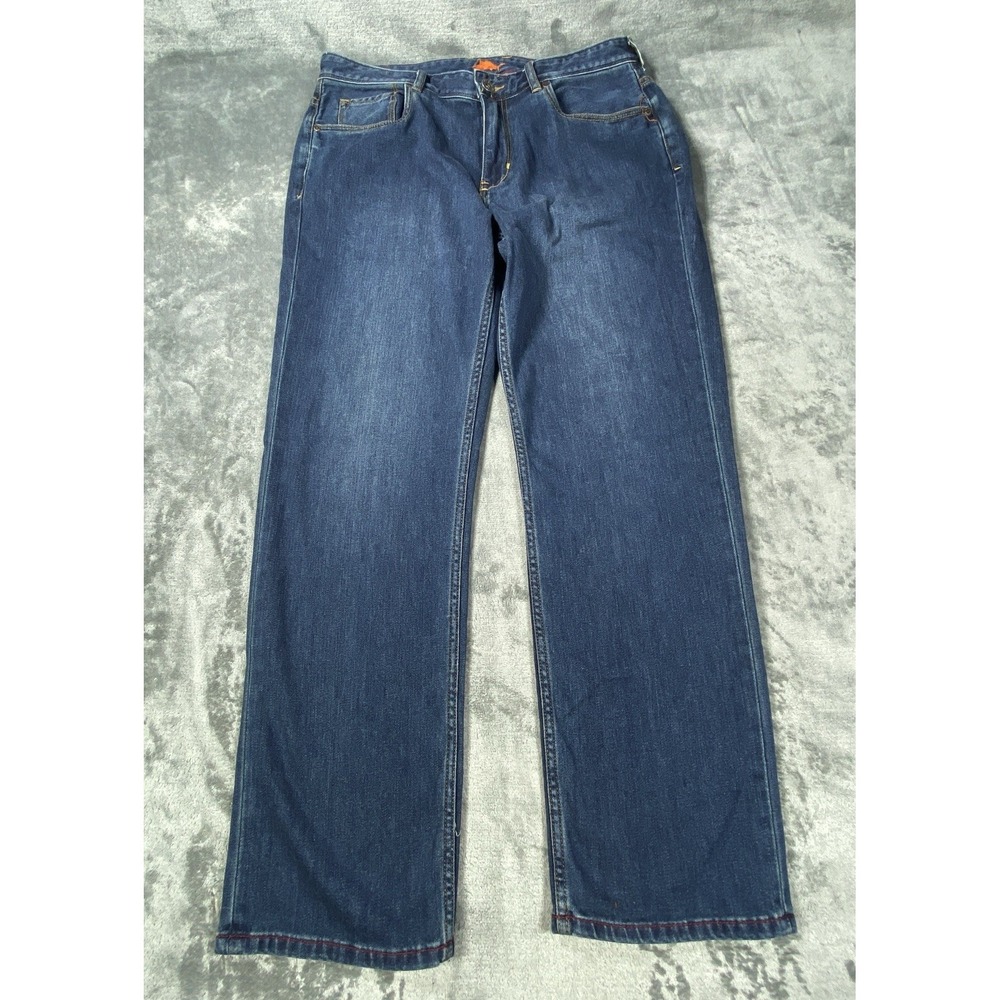 Tommy Bahama Mens Jeans 34x29 Blue Straight Leg Cotton‎ Blend Casual Pants Faded